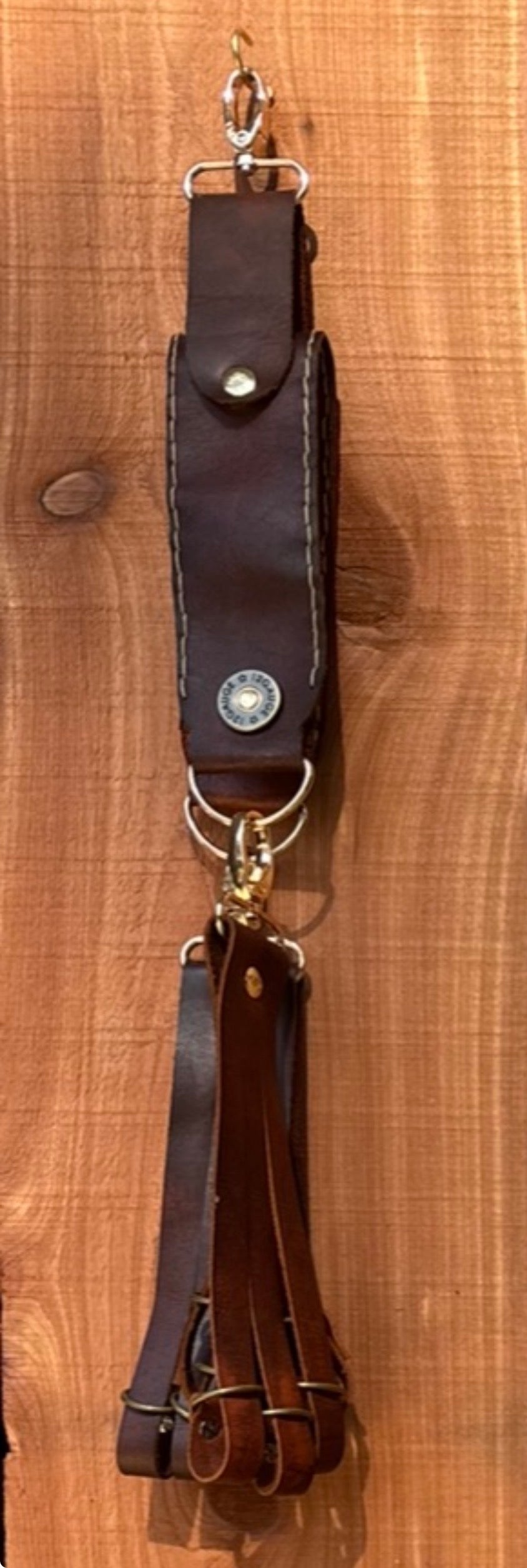 Dark Brown Leather Duck Tote