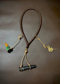 Leather Call Lanyard With Tan Drops