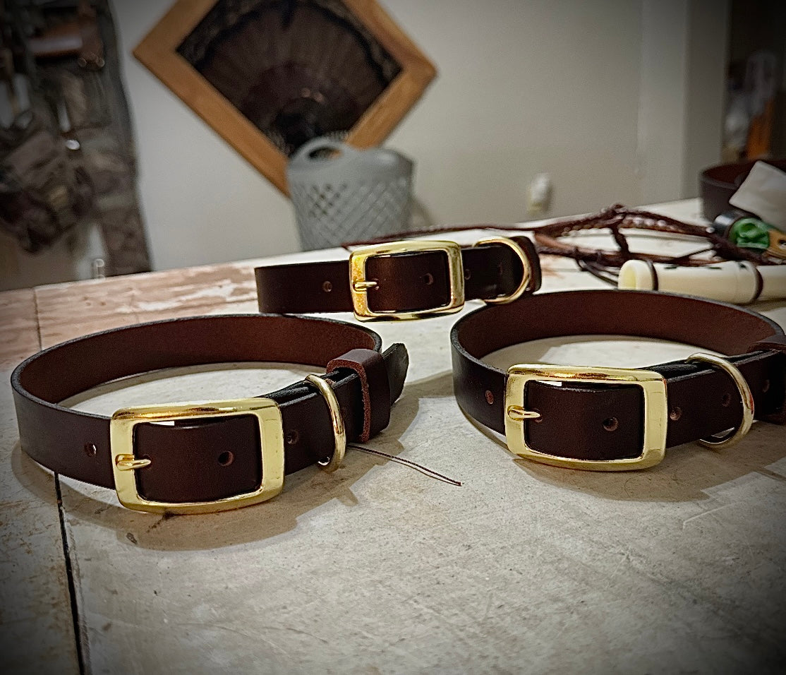 Leather dog collars